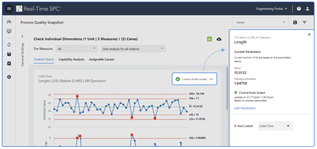 Feature Enhancement: Locked Control Limits