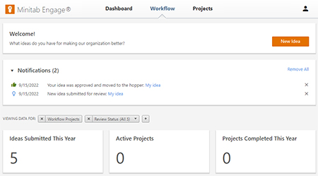 New Feature: Workflow Page