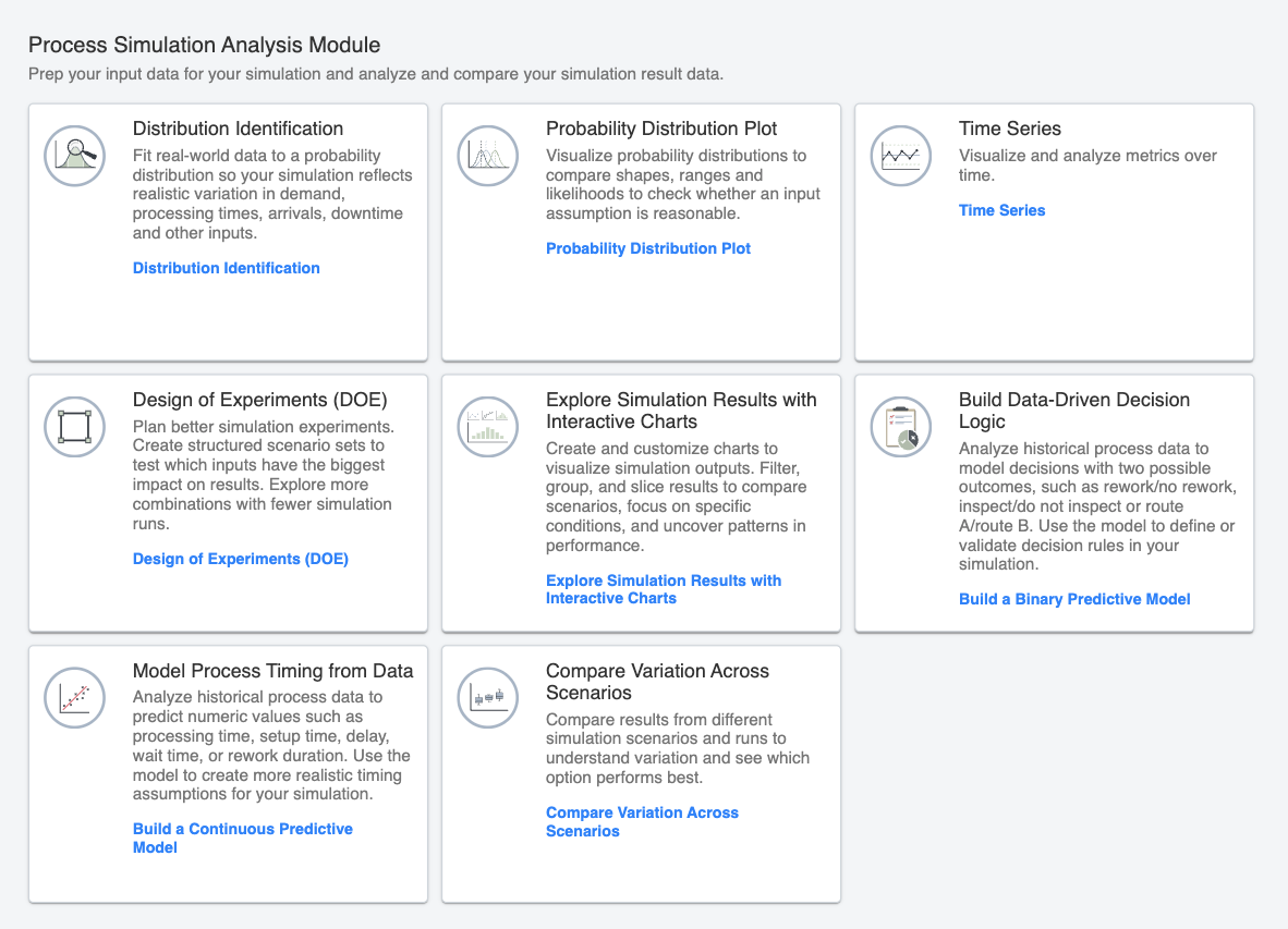 Process Simulation Analysis Module