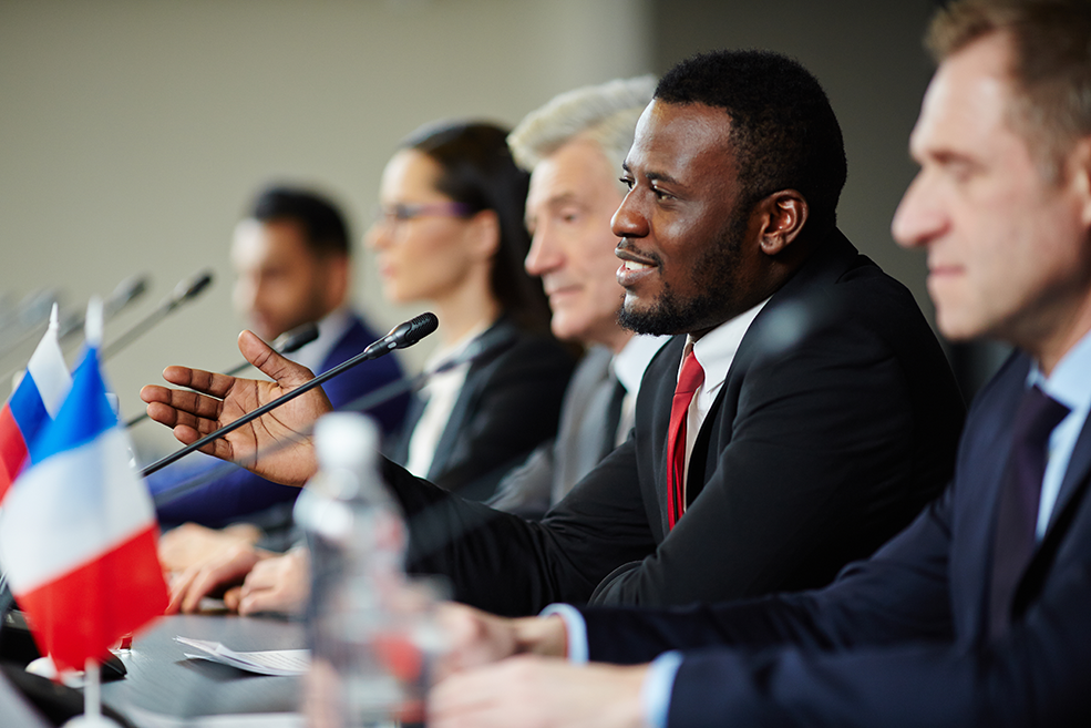 Delegates at a public sector solutions conference.