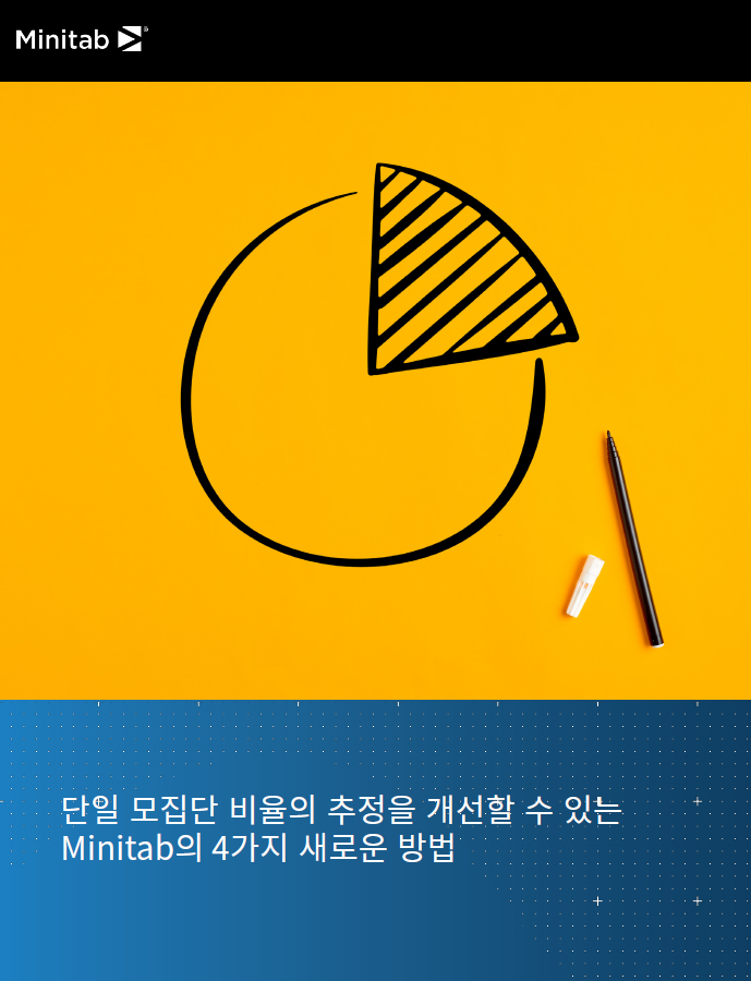 단일 모집단 비율의 추정을 개선할 수 있는 Minitab의 4가지 새로운 방법