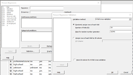 Minitab 포아송 회귀 분석