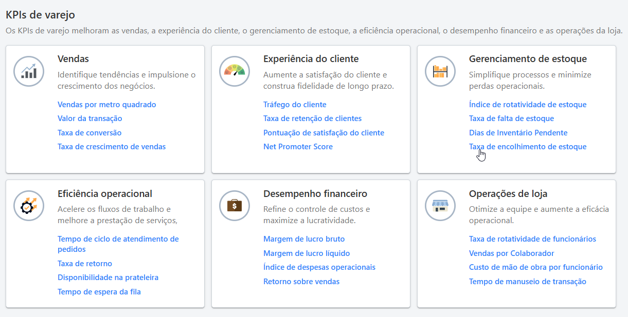 Novos módulos para os setores de transporte e de varejo
